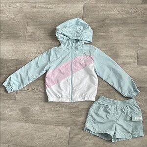 Puma Colorblock Windbreaker Short Set